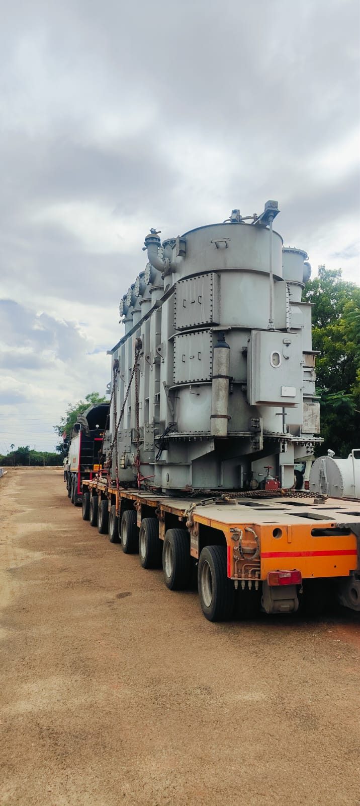 Transformer being transported for a GridMax service project